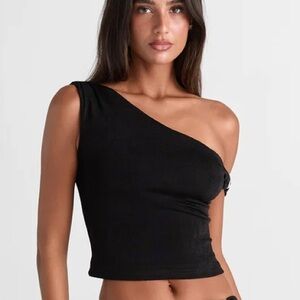 Sasha Therese Lilah Top Black size large new tags